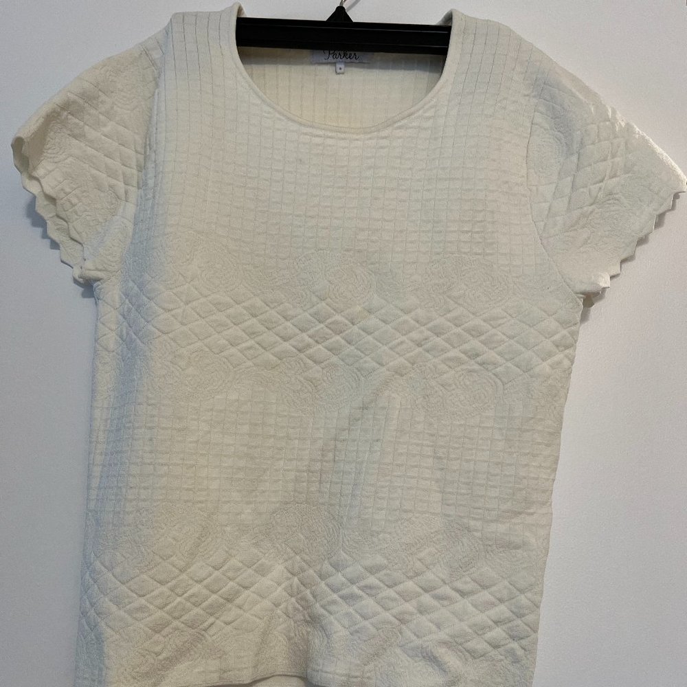 Parker Business Casual Top, Short, Cream